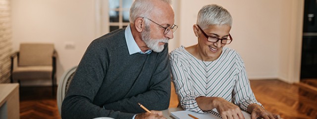 Mature retired couple
