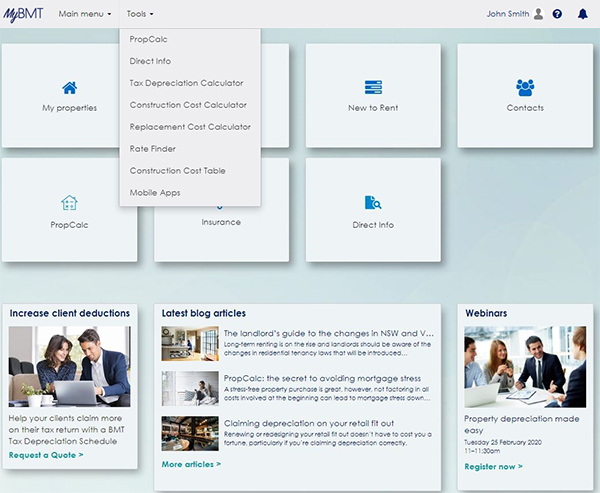 Homepage - tools